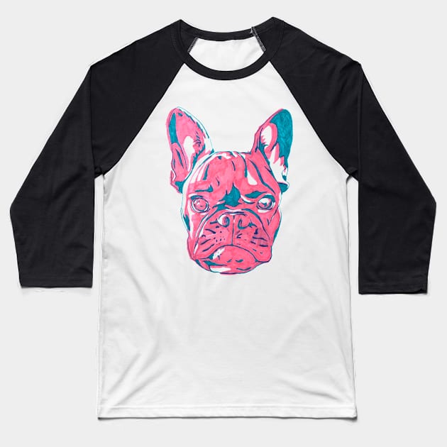 Frenchie Baseball T-Shirt by RaLiz